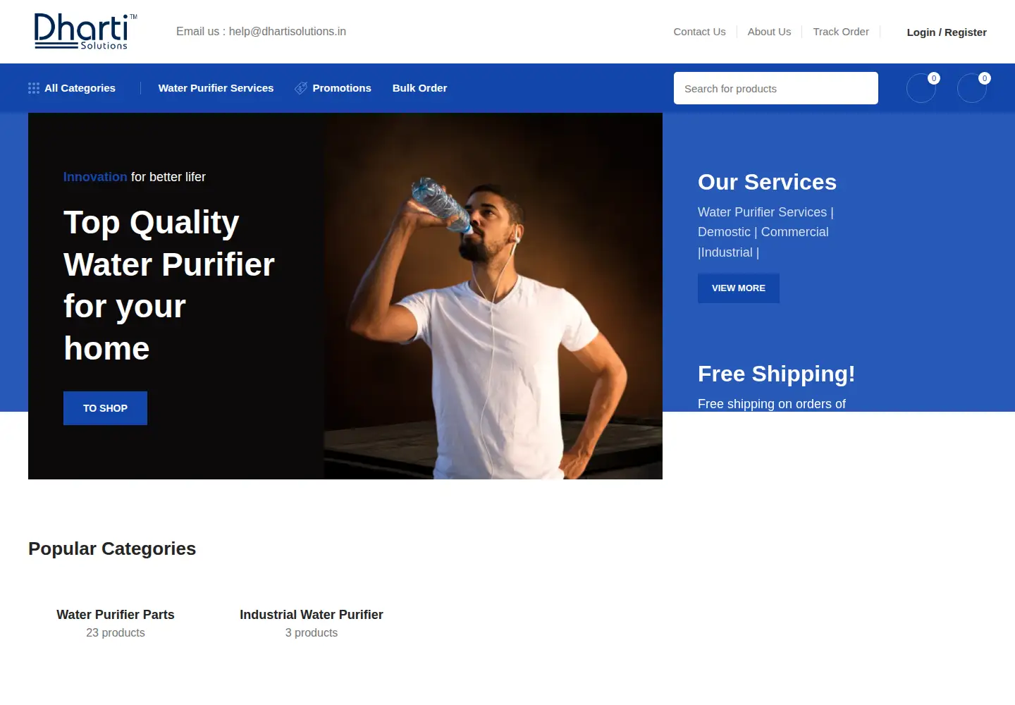 Captured homepage of dhartisolutions.in in the current scan
