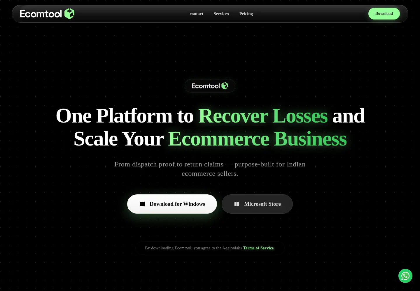 Screenshot of ecomtool.in