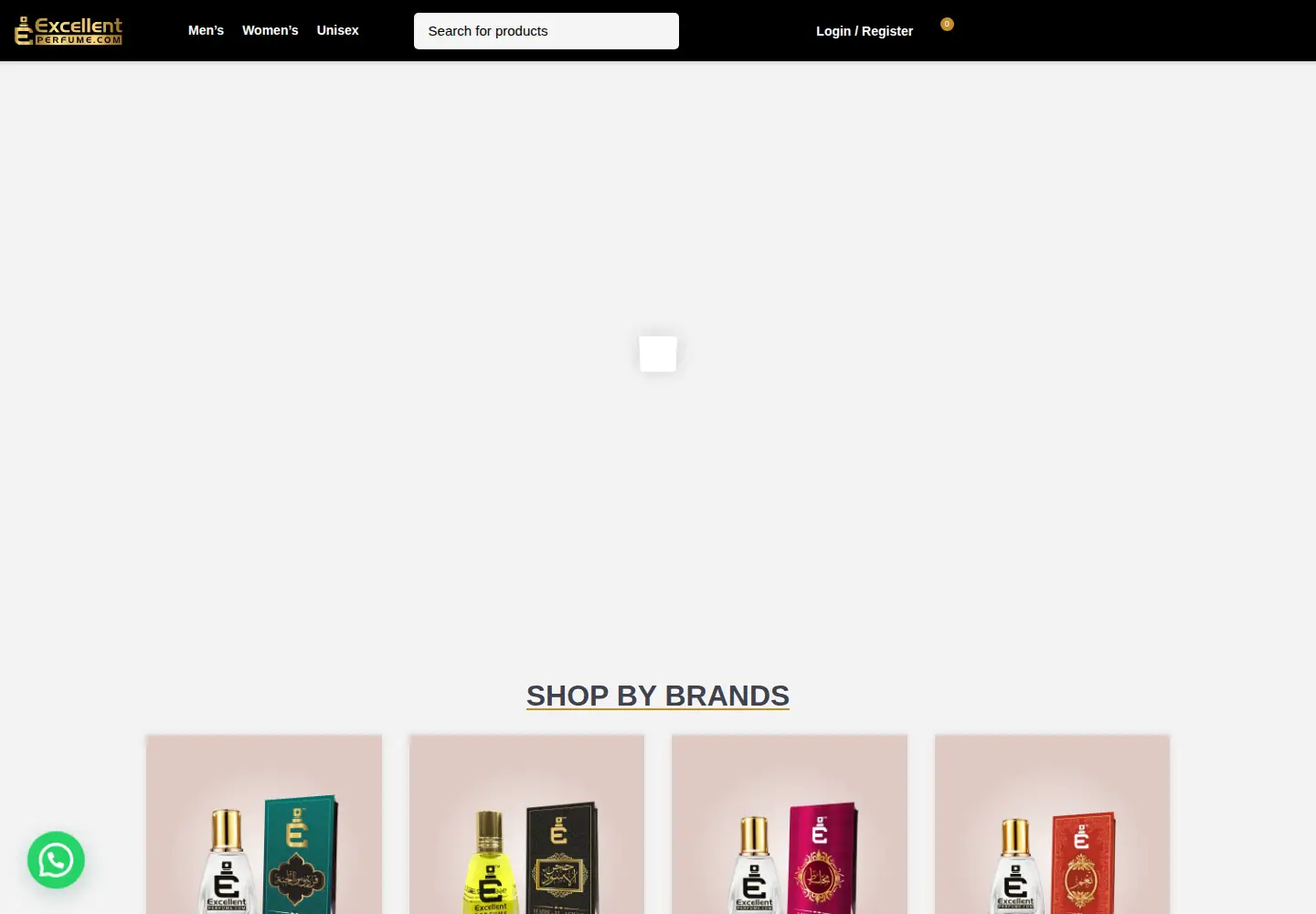 Captured homepage of excellentperfume.in in the current scan