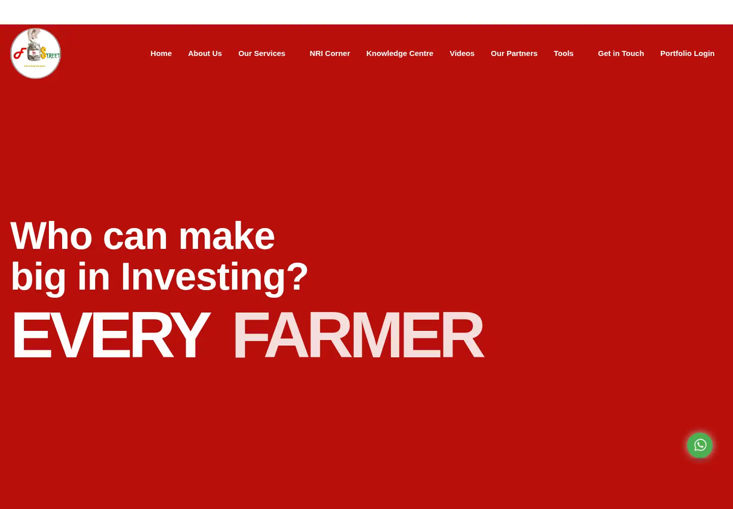 Screenshot of finstreetindia.in