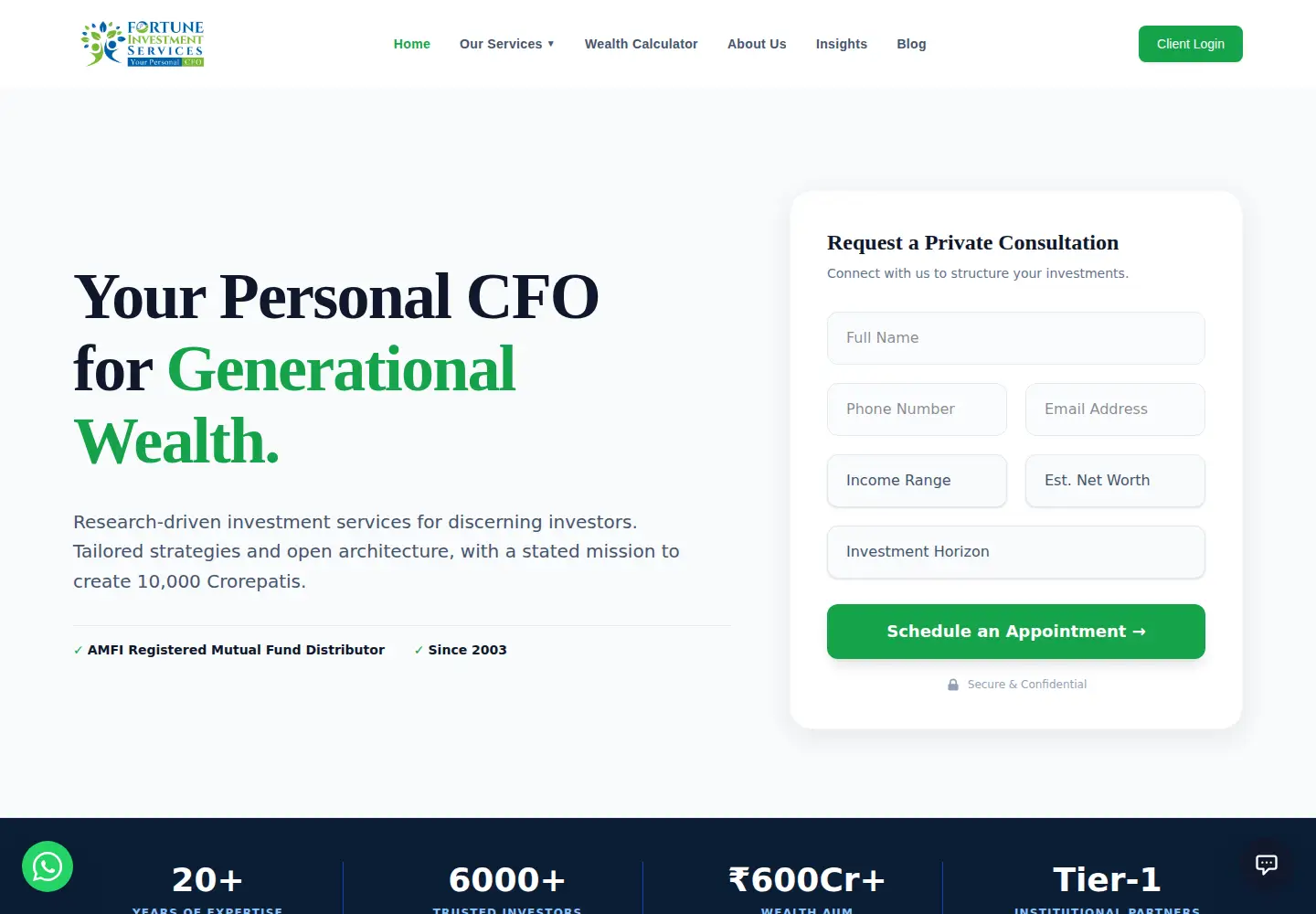 Screenshot of fortuneinvestment.in