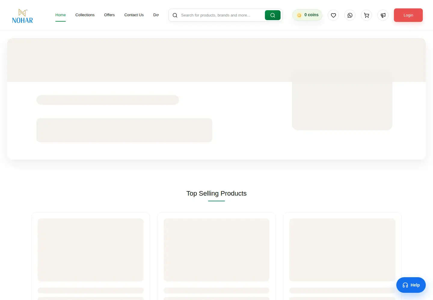Captured homepage of nohar.in in the current scan