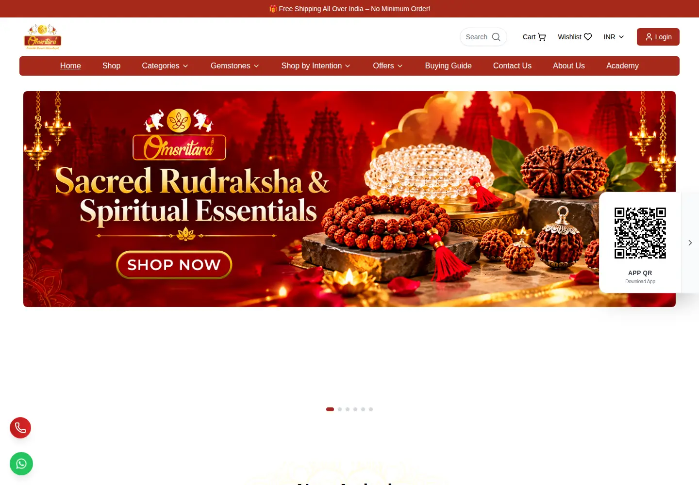 Screenshot of omsritara.in