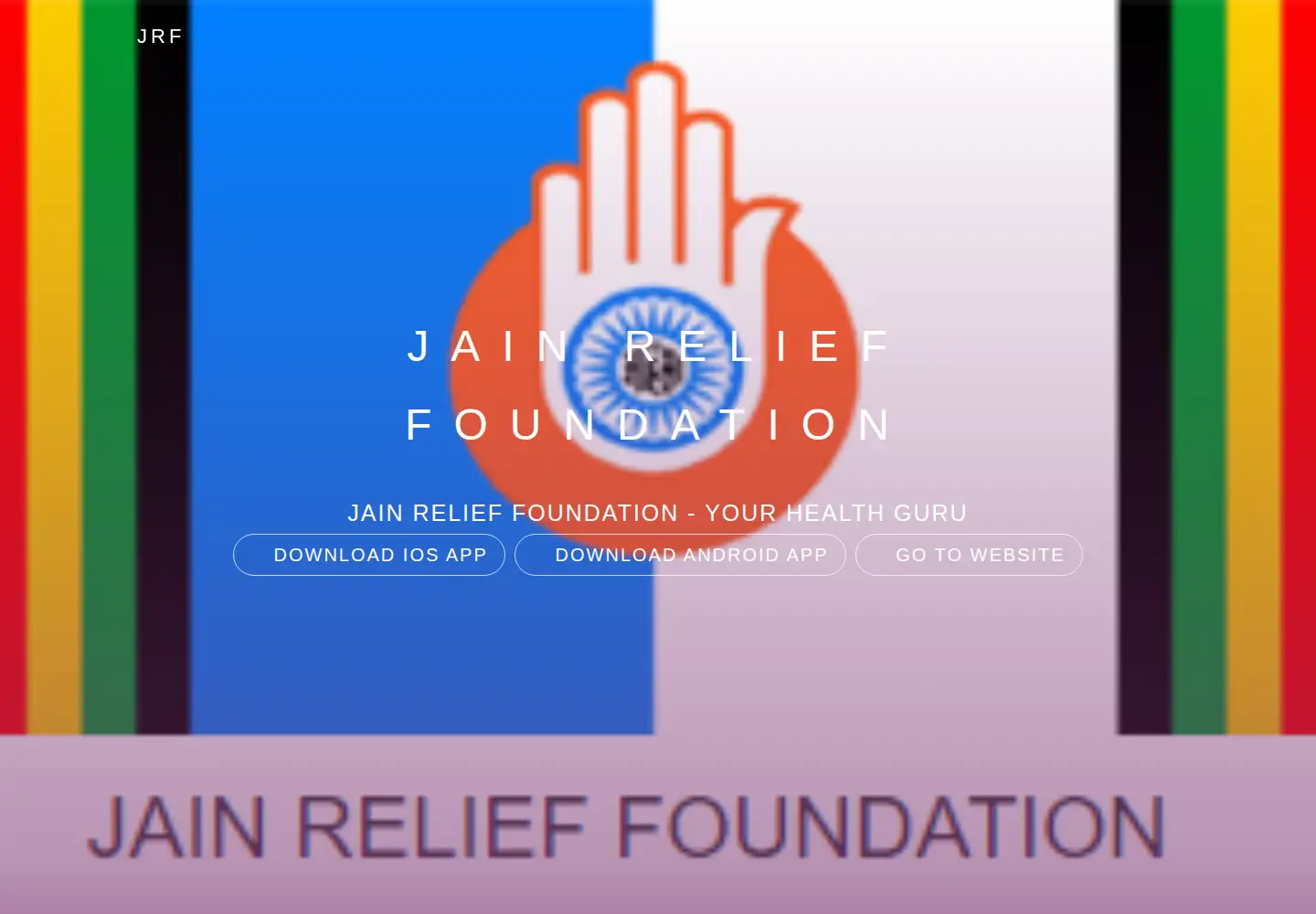 Captured homepage of jrf.org.in in the current scan