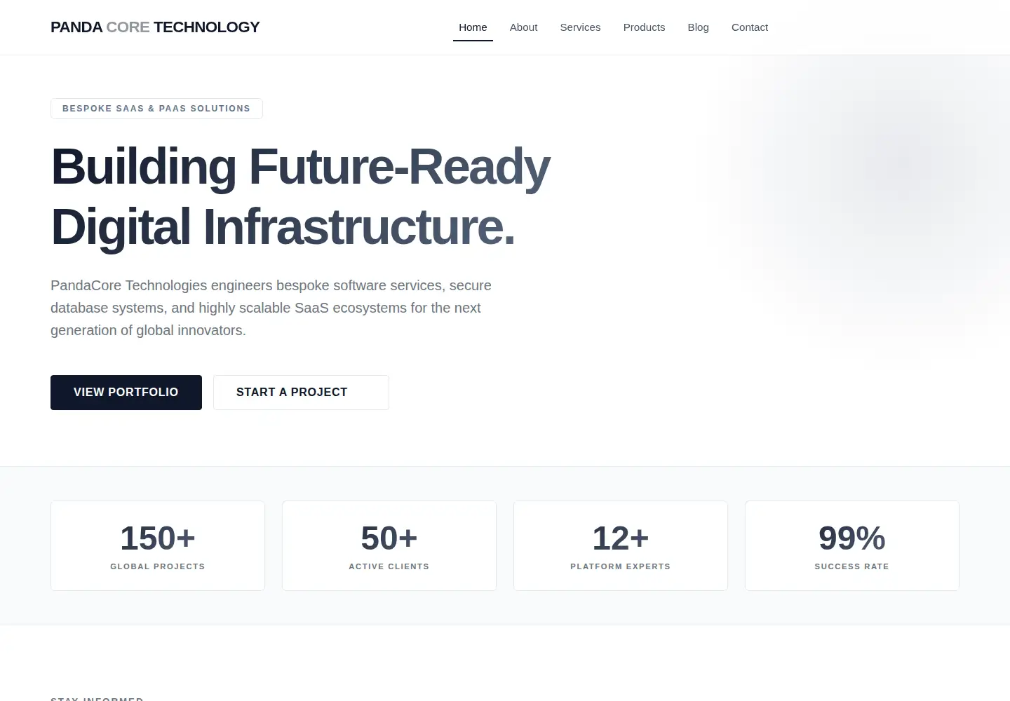 Screenshot of pandacoretechnology.in