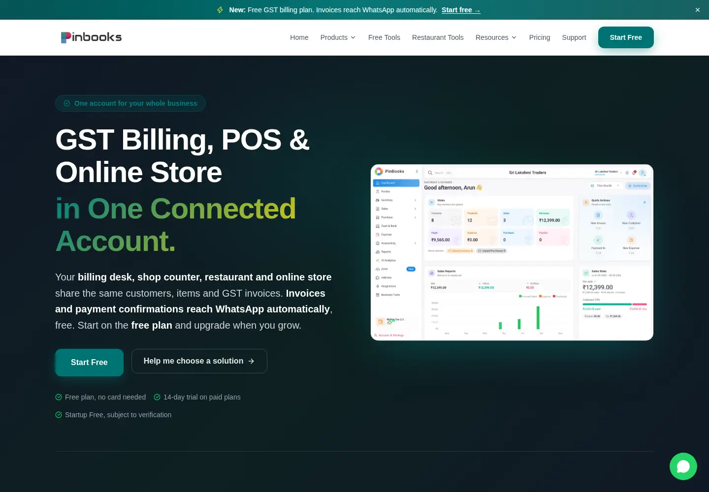 Screenshot of pinbooks.in