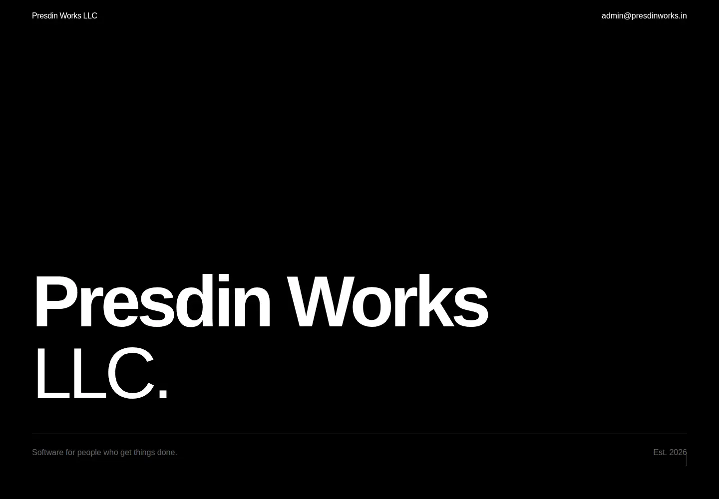 Captured homepage of presdinworks.in in the current scan