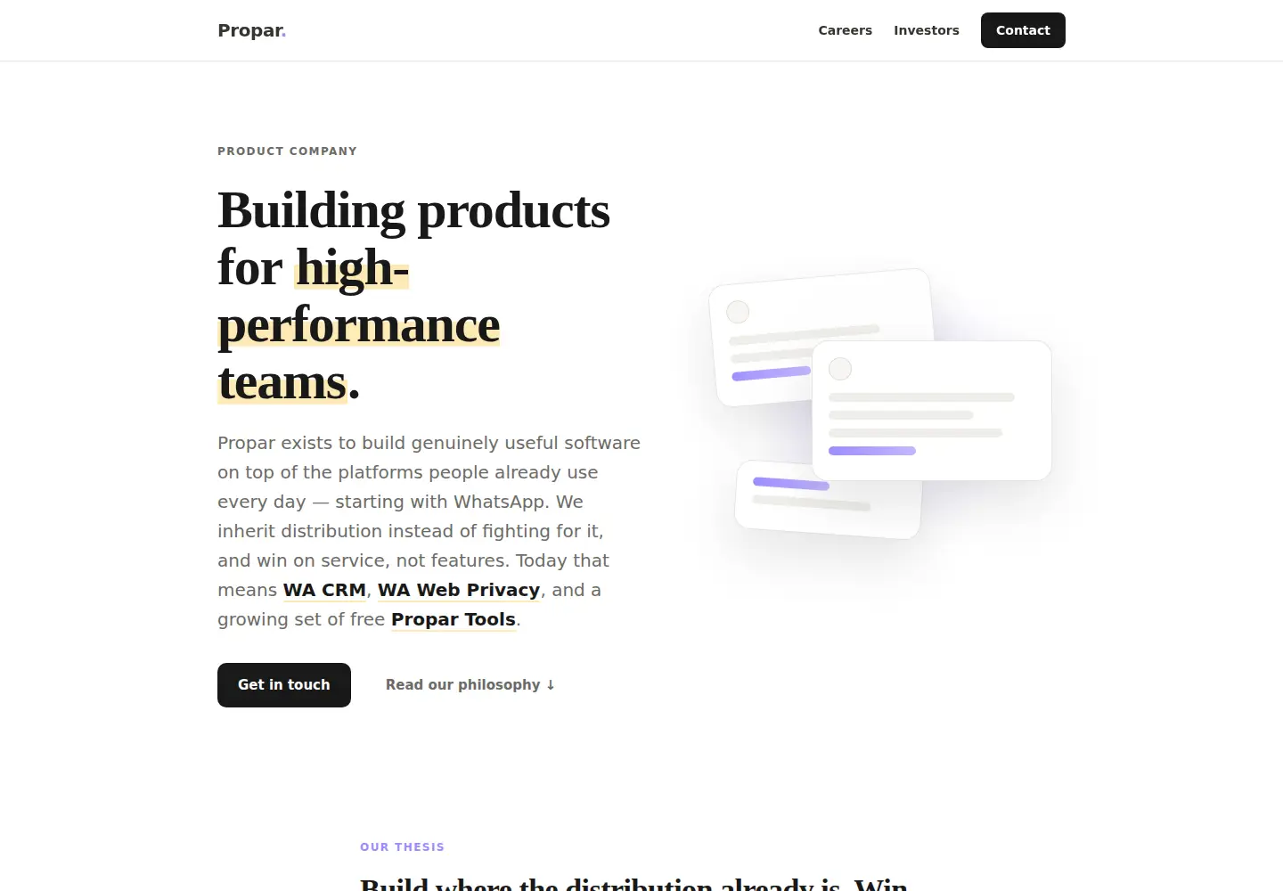 Captured homepage of propar.in in the current scan