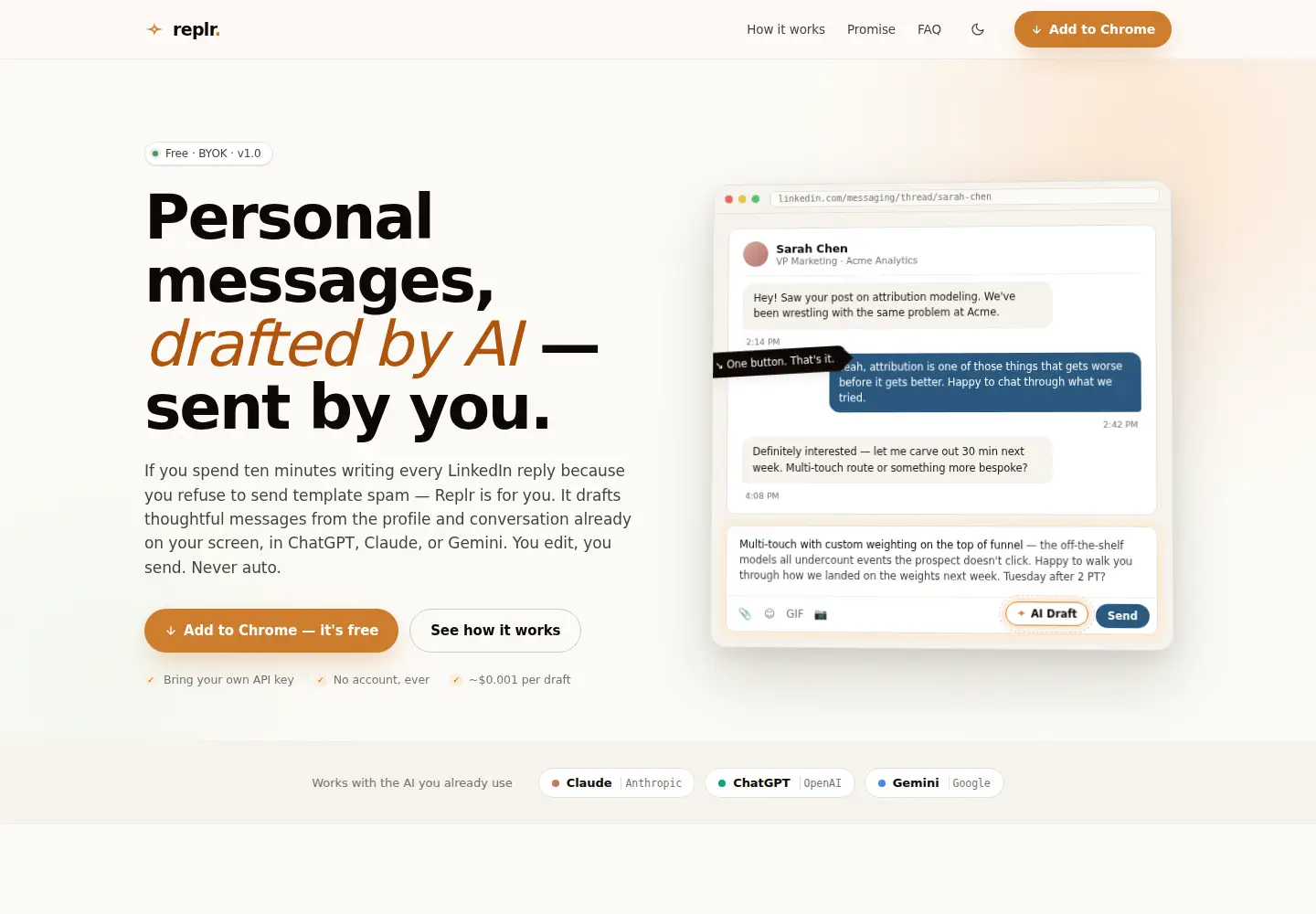 Screenshot of replr.in