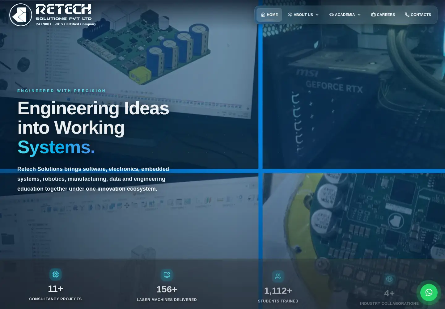 Screenshot of retechsolutions.in
