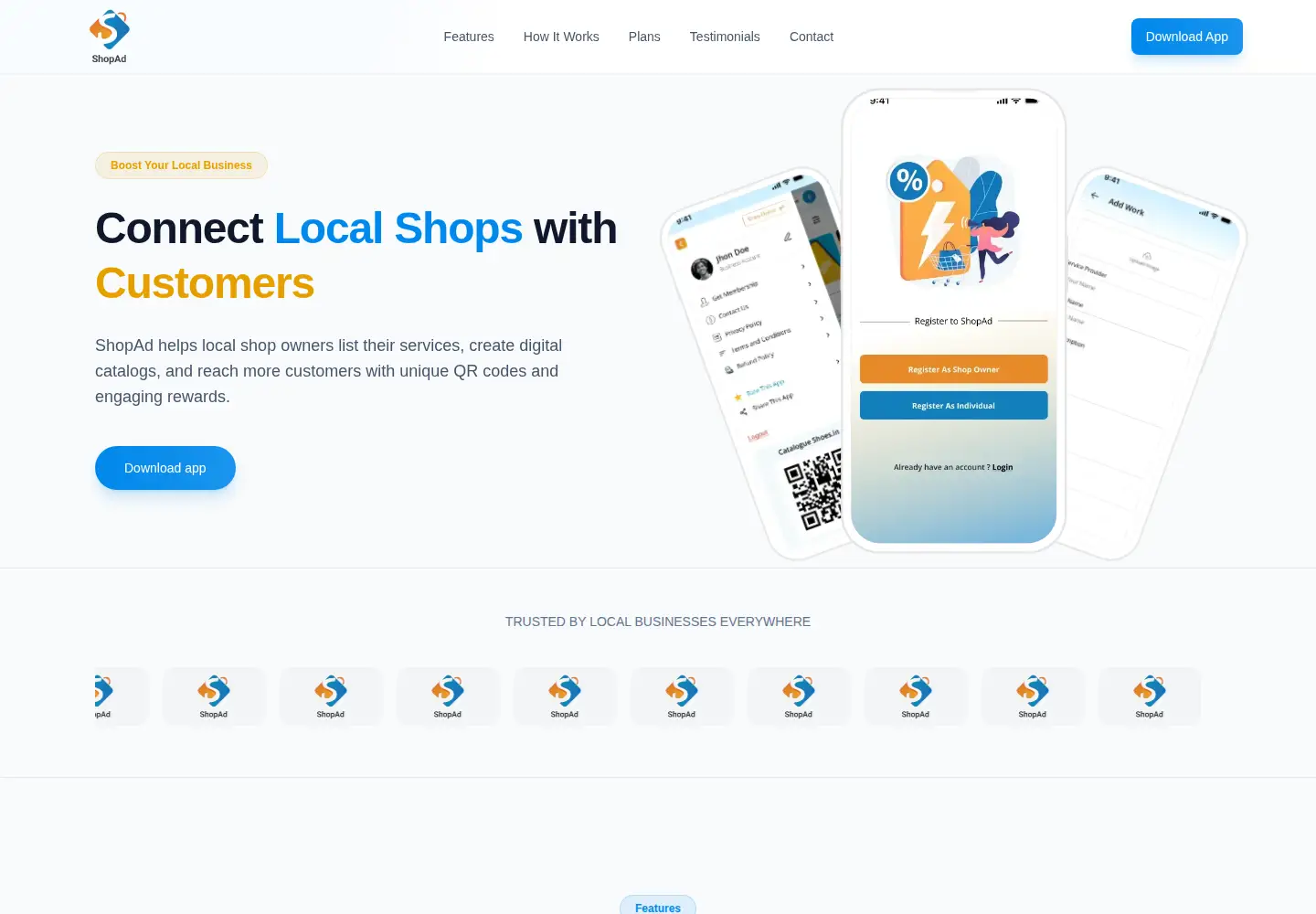 Captured homepage of shopad.in in the current scan