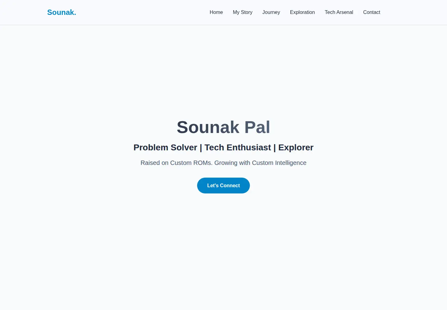 Screenshot of sounak.in