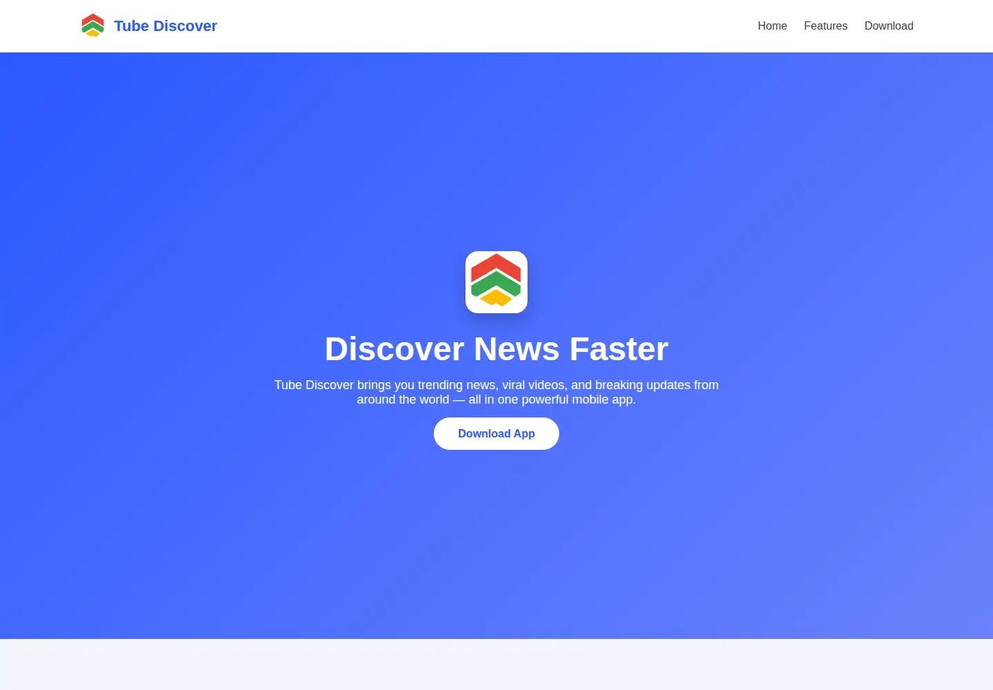 Captured homepage of tubediscover.in in the current scan