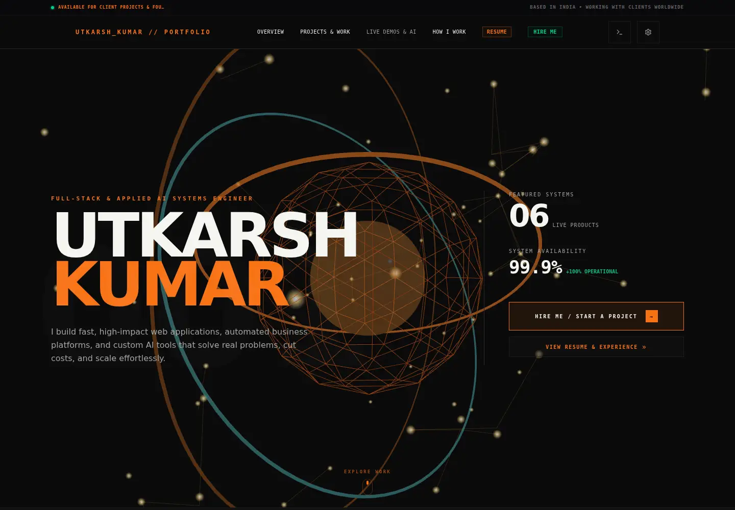 Screenshot of utkarshcodes.in