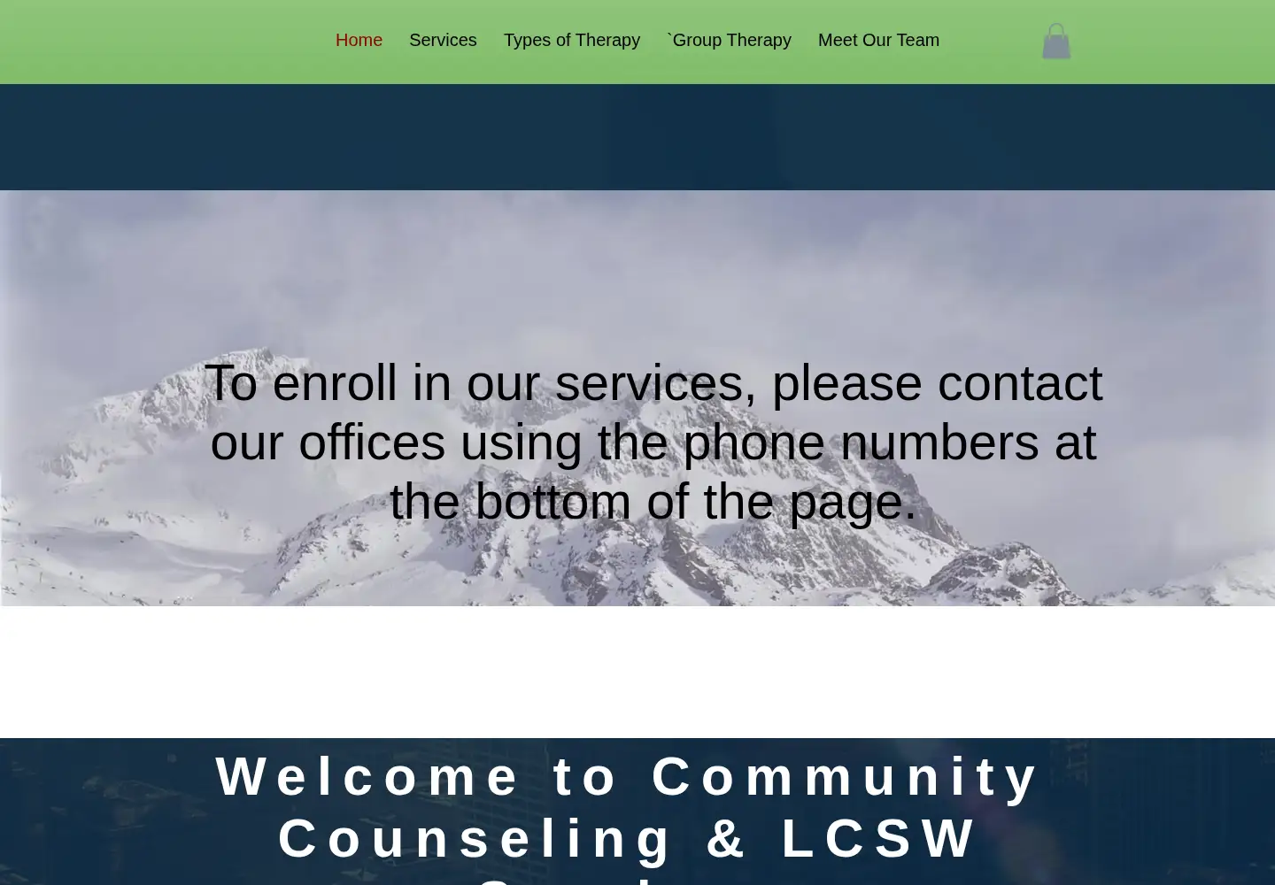 Captured homepage of ccsvs.info in the current scan
