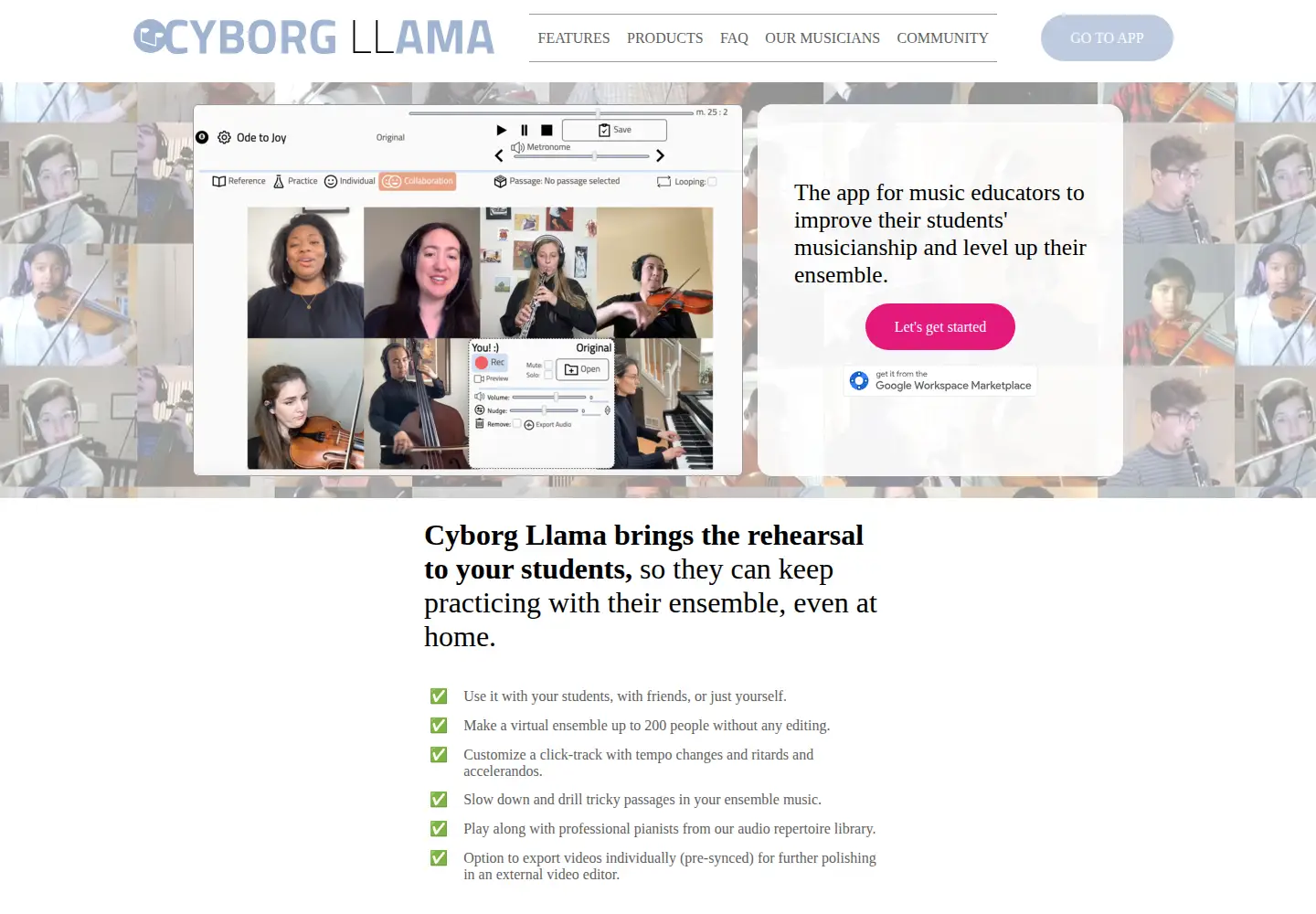 Screenshot of cyborgllama.info