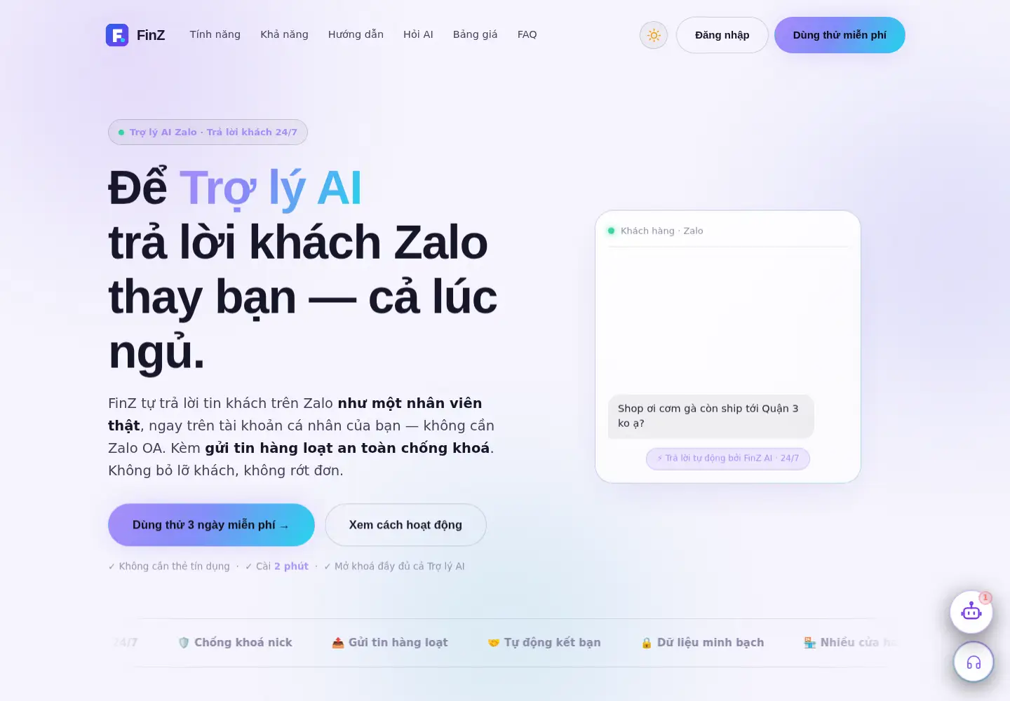 Screenshot of finz.info