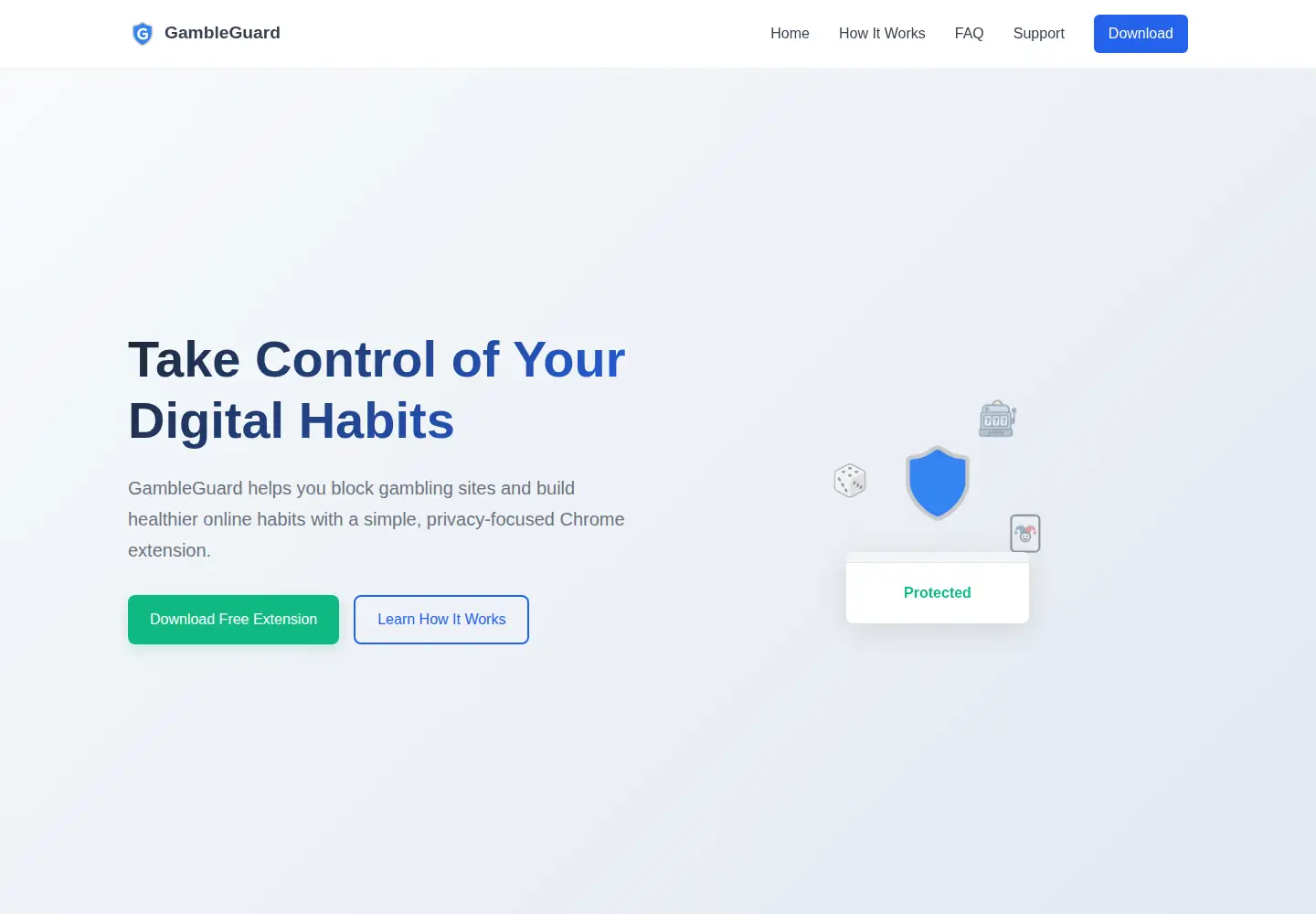 Screenshot of gambleguard.info