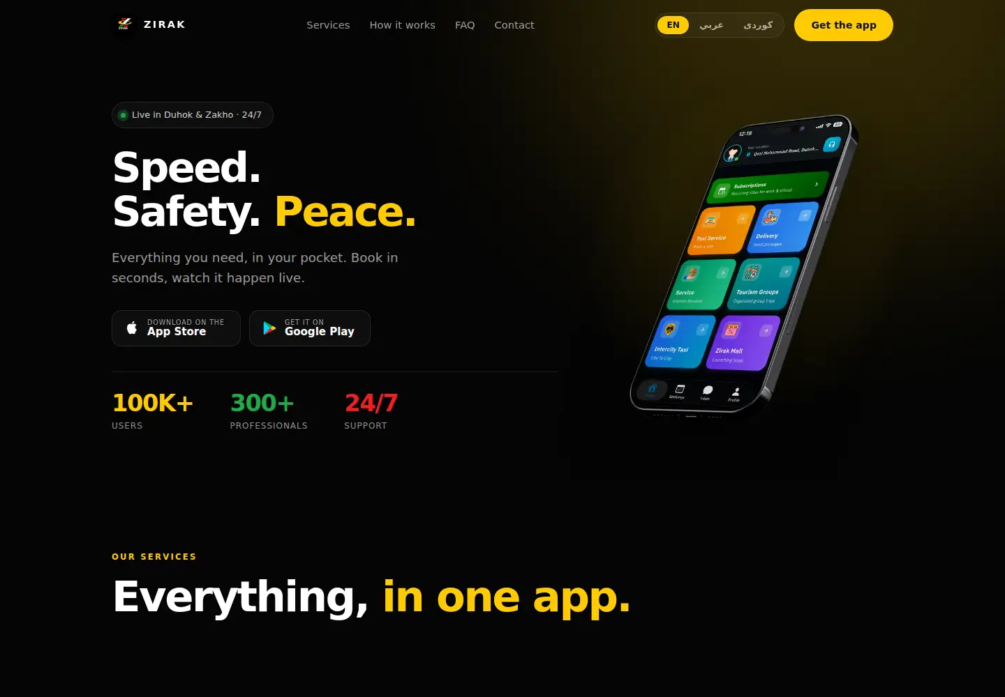 Screenshot of zirak.info
