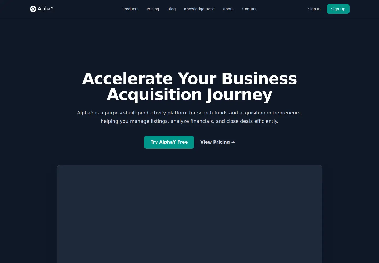 Screenshot of alphay.io