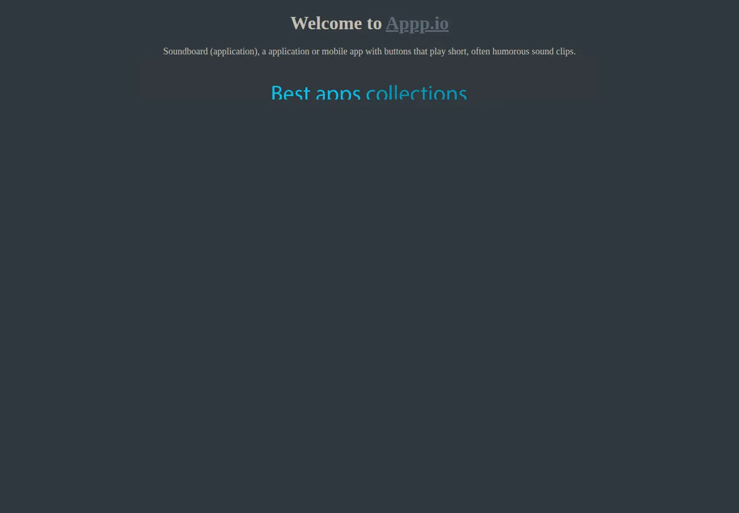 Screenshot of appp.io