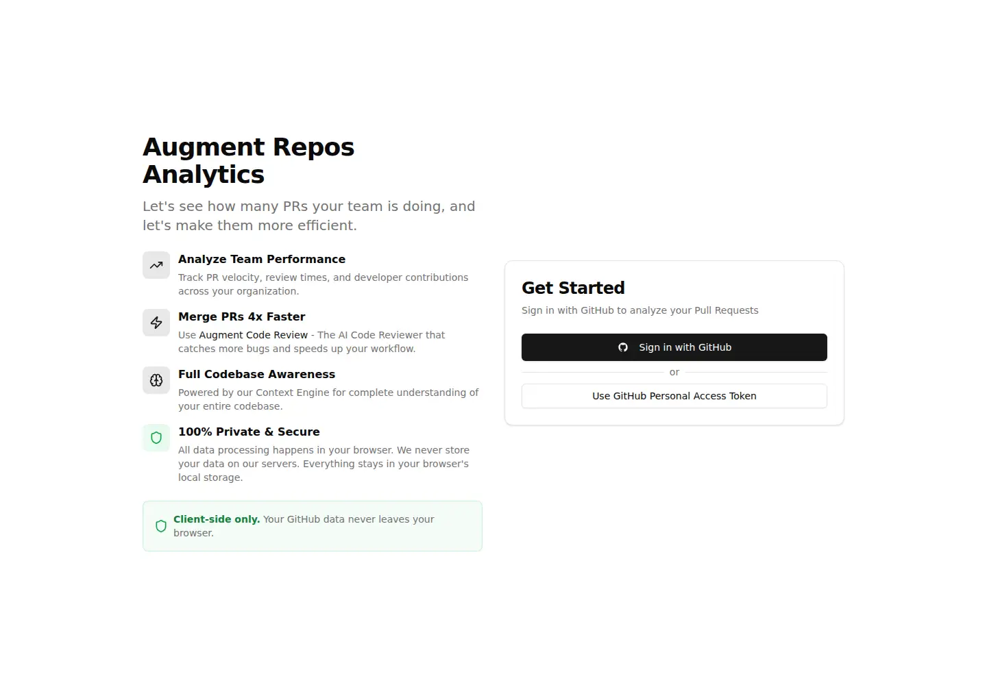 Screenshot of augmentcode.io