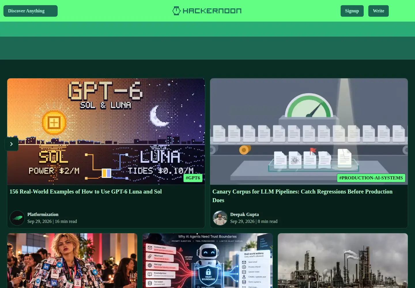 Screenshot of hackernoon.com