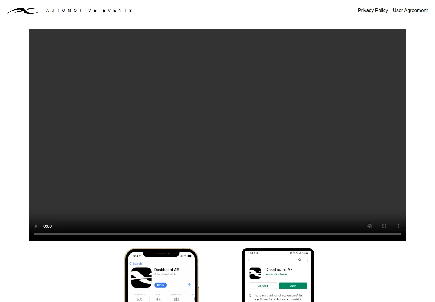 Screenshot of autoevents.io