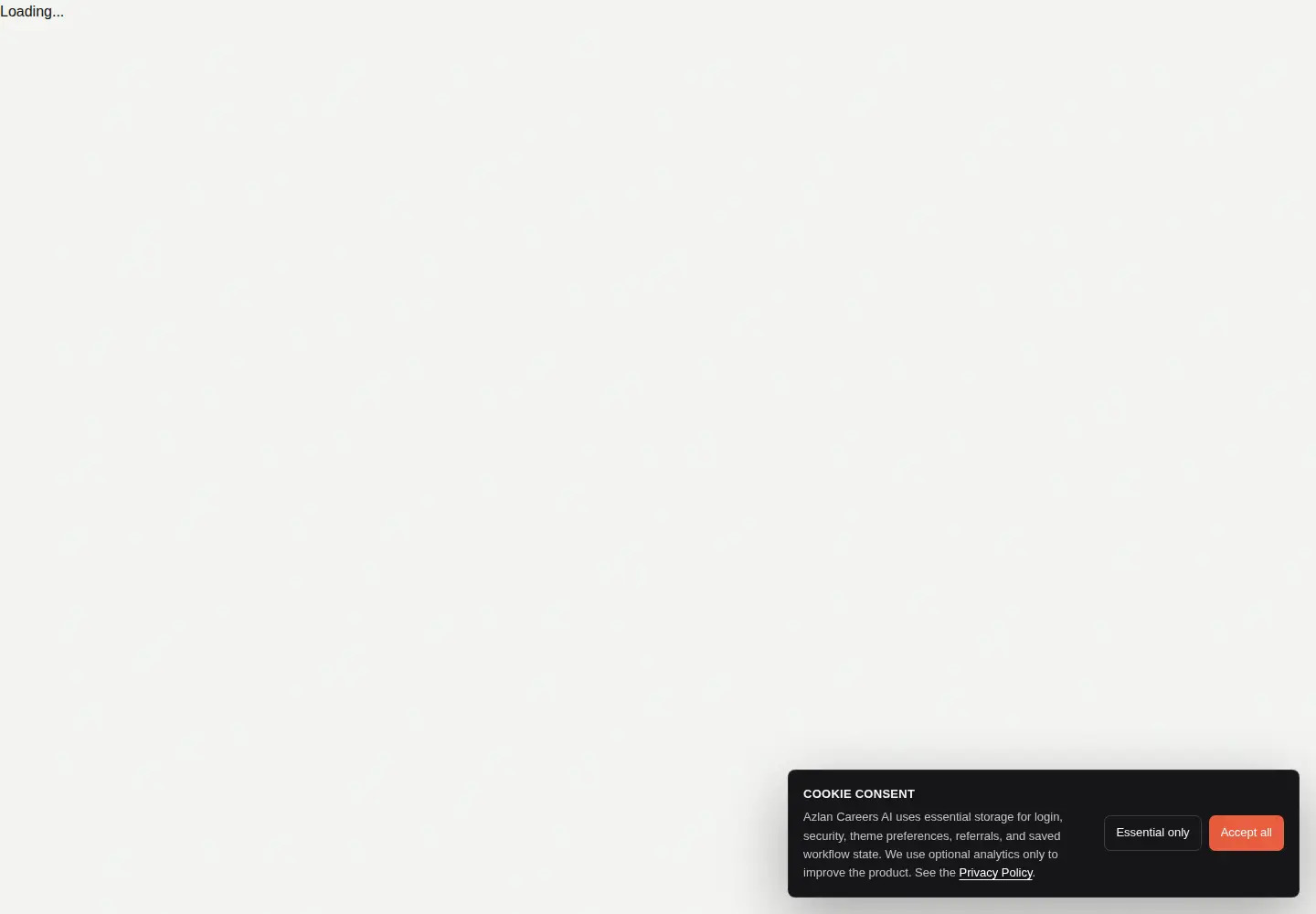 Captured homepage of azlan.io in the current scan