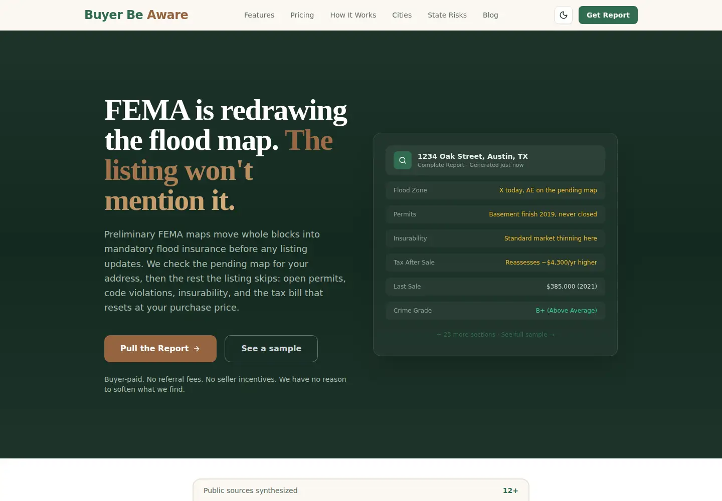 Screenshot of buyerbeaware.io