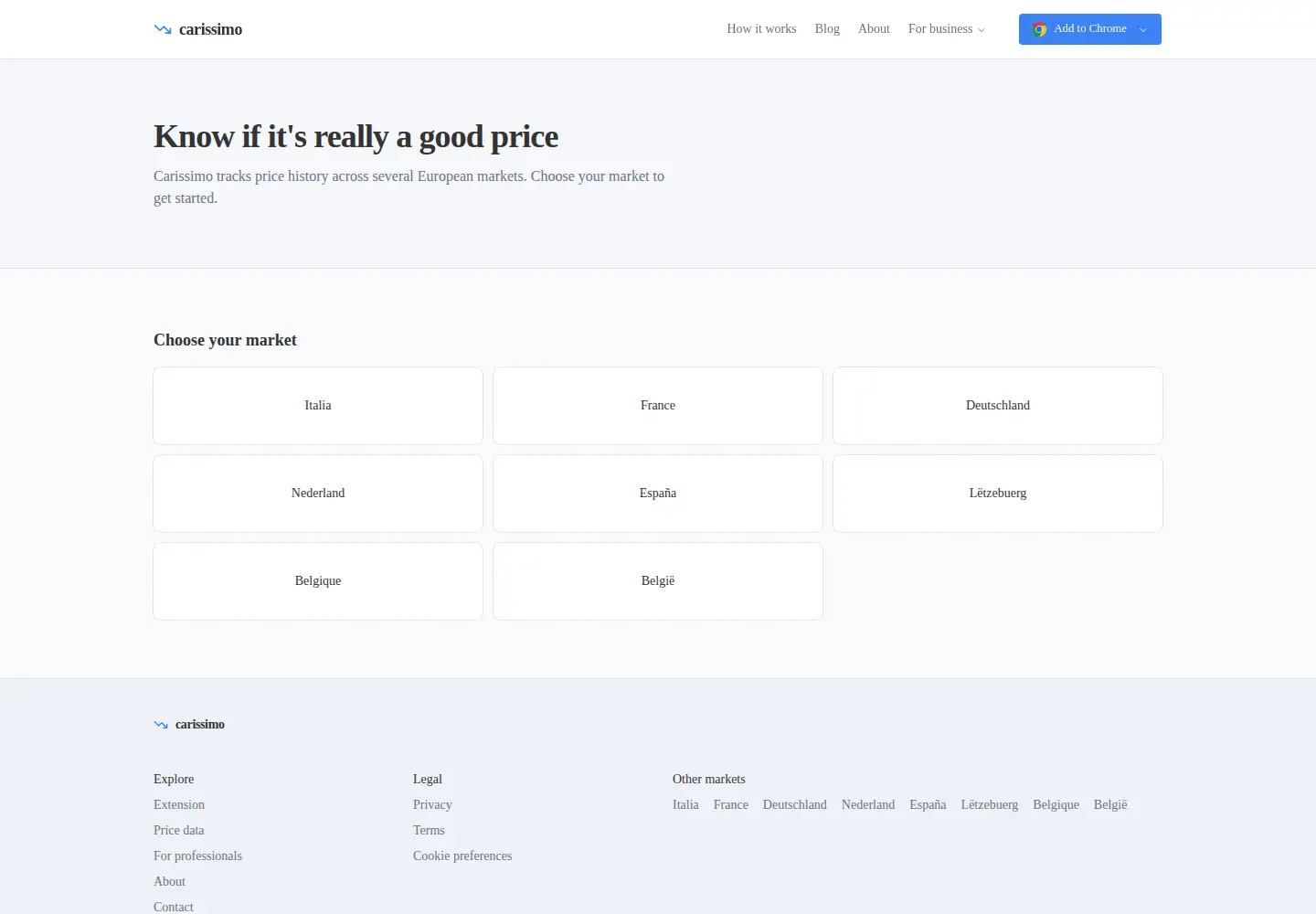 Screenshot of carissimo.io