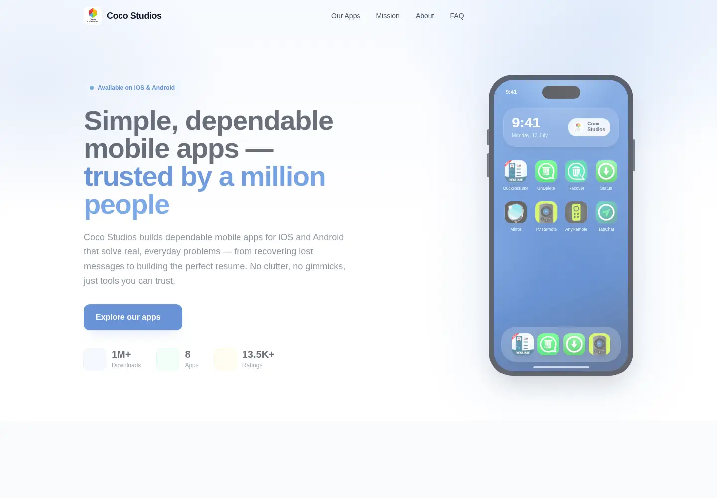 Screenshot of cocostudios.io