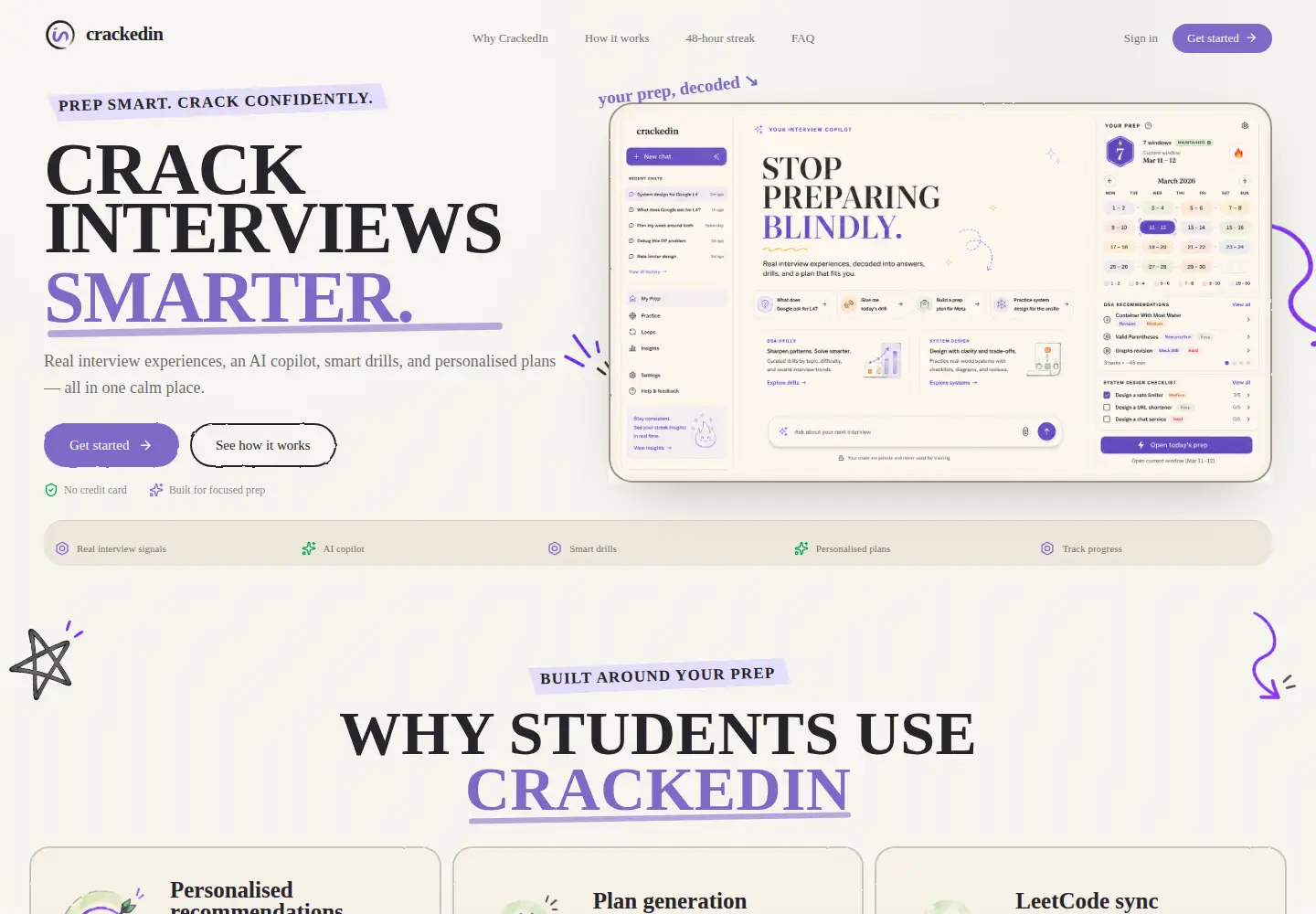 Screenshot of crackedin.io