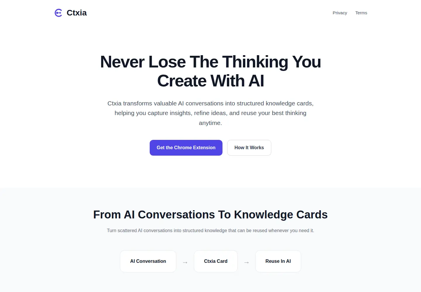 Screenshot of ctxia.io