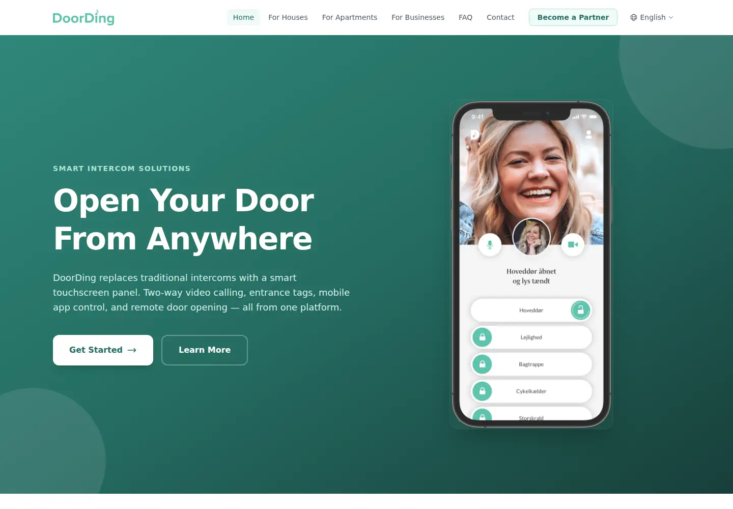 Screenshot of doording.io