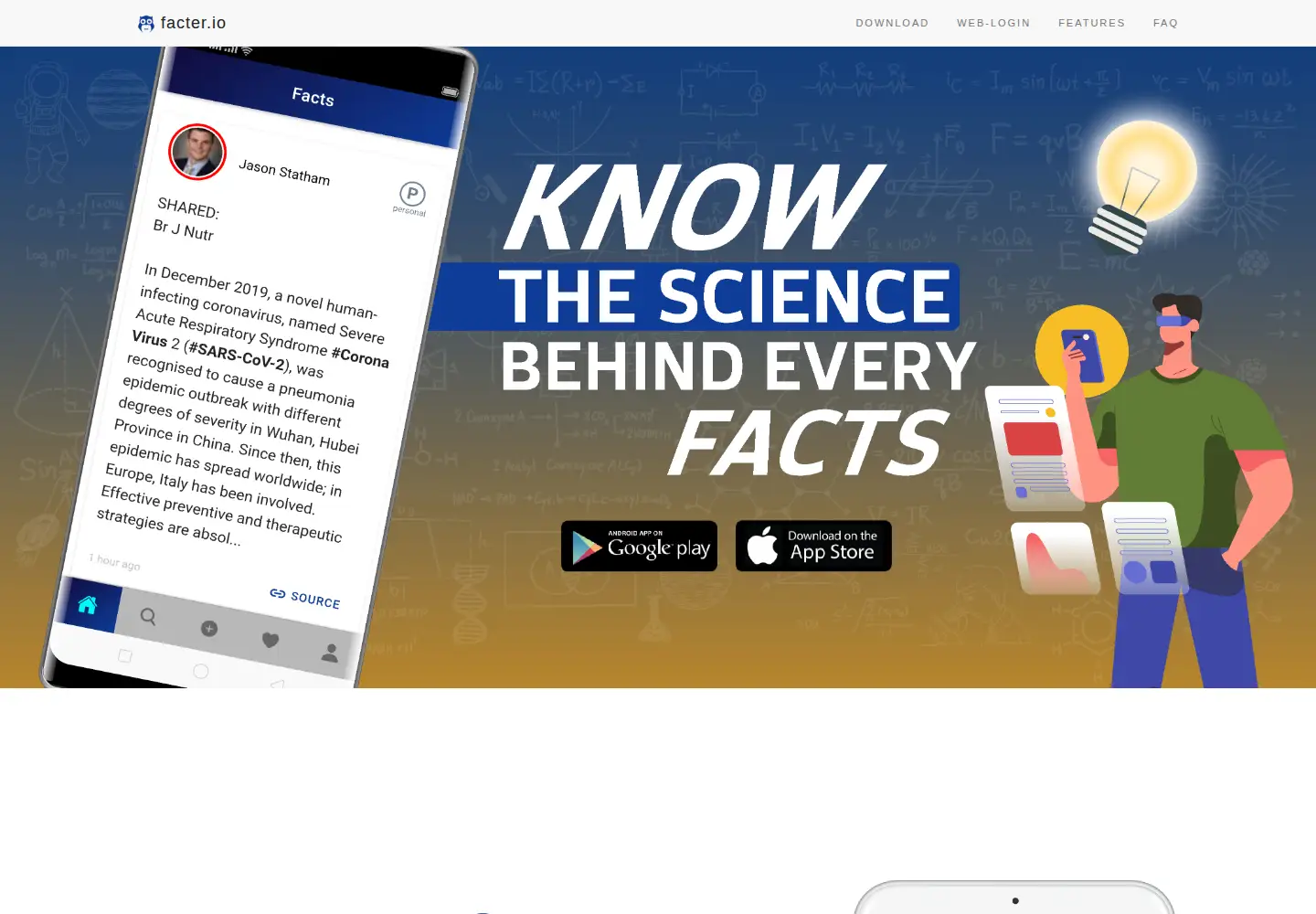Screenshot of facter.io