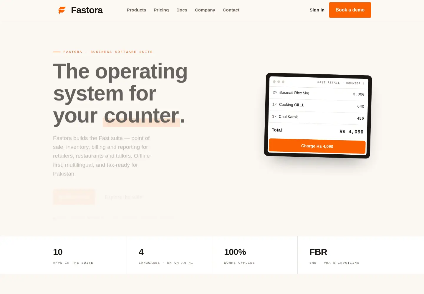 Captured homepage of fastora.io in the current scan