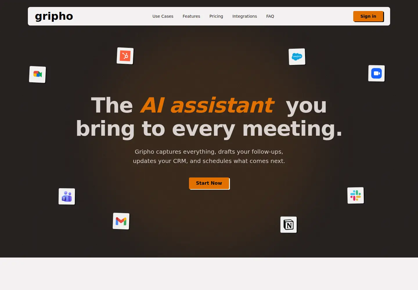 Screenshot of gripho.io