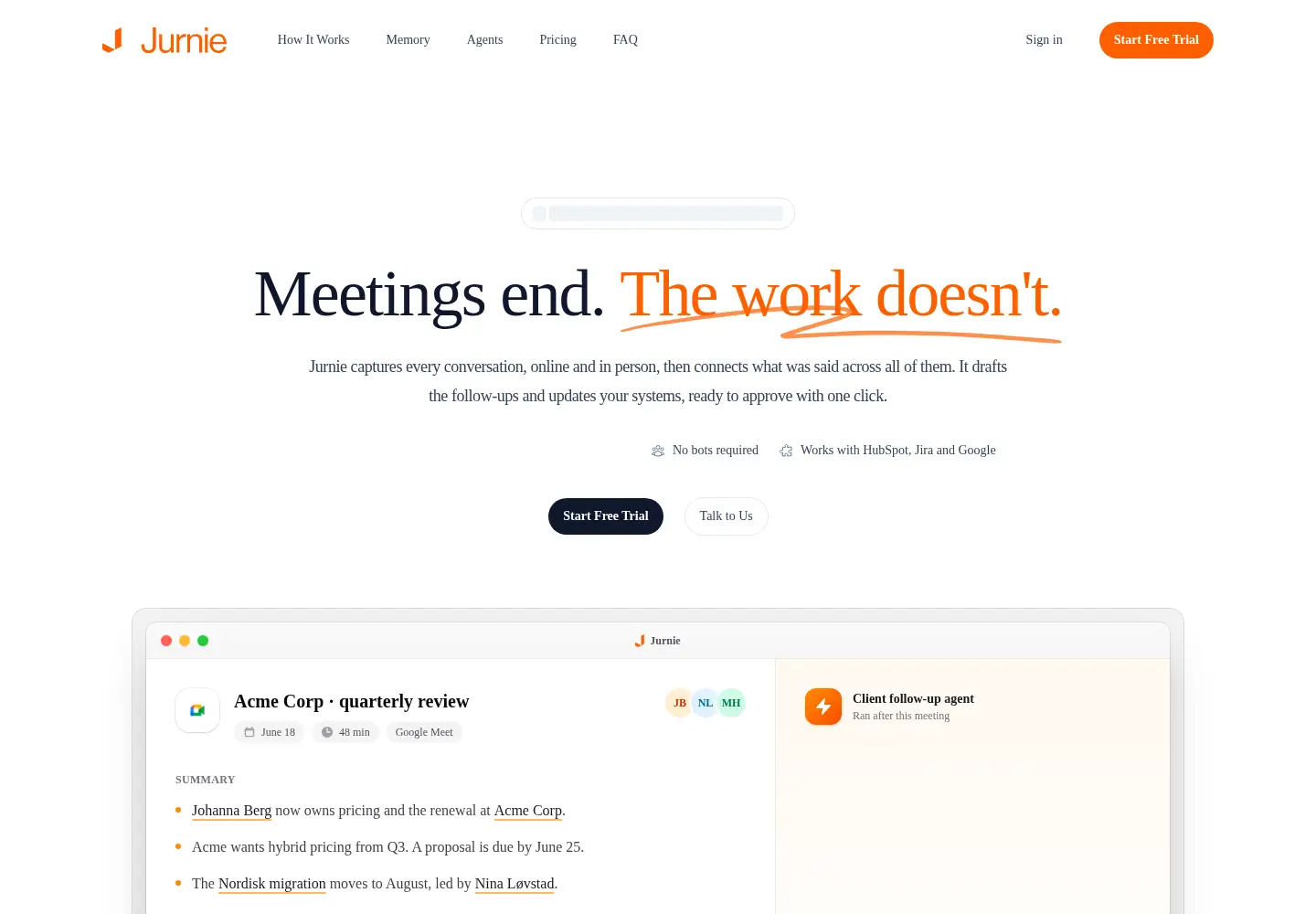 Captured homepage of jurnie.io in the current scan