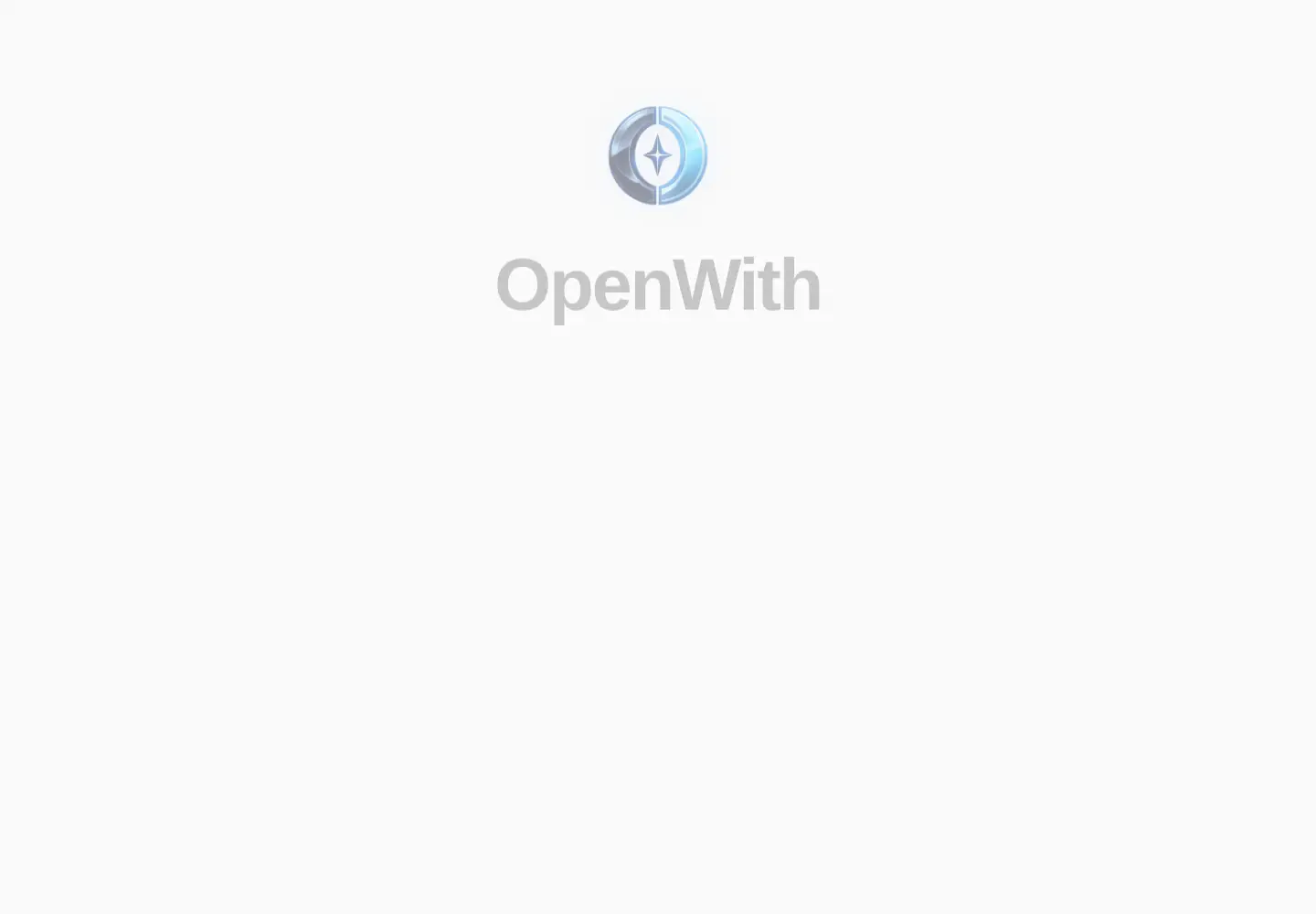 Captured homepage of openwith.io in the current scan