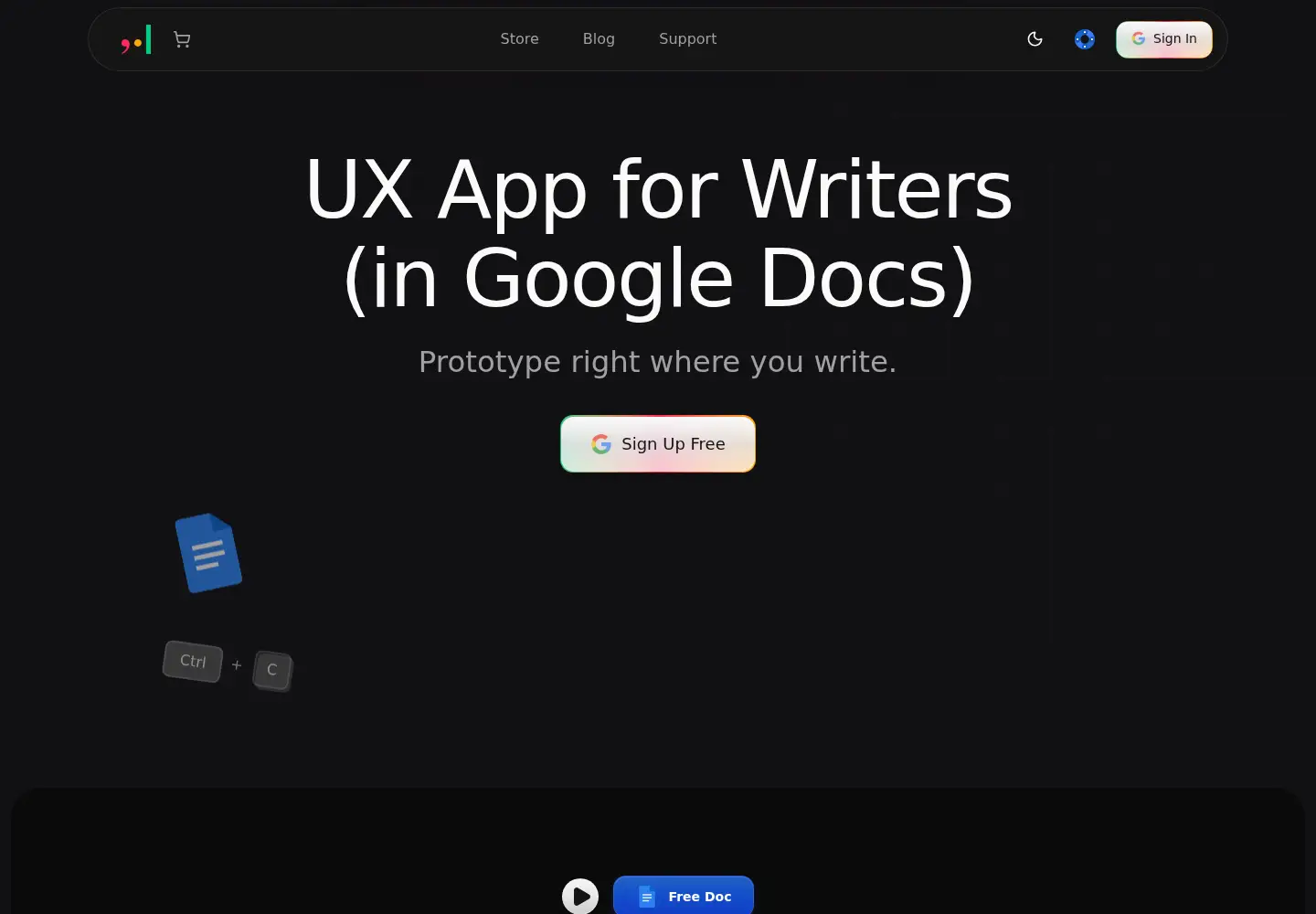 Screenshot of pipewriter.io
