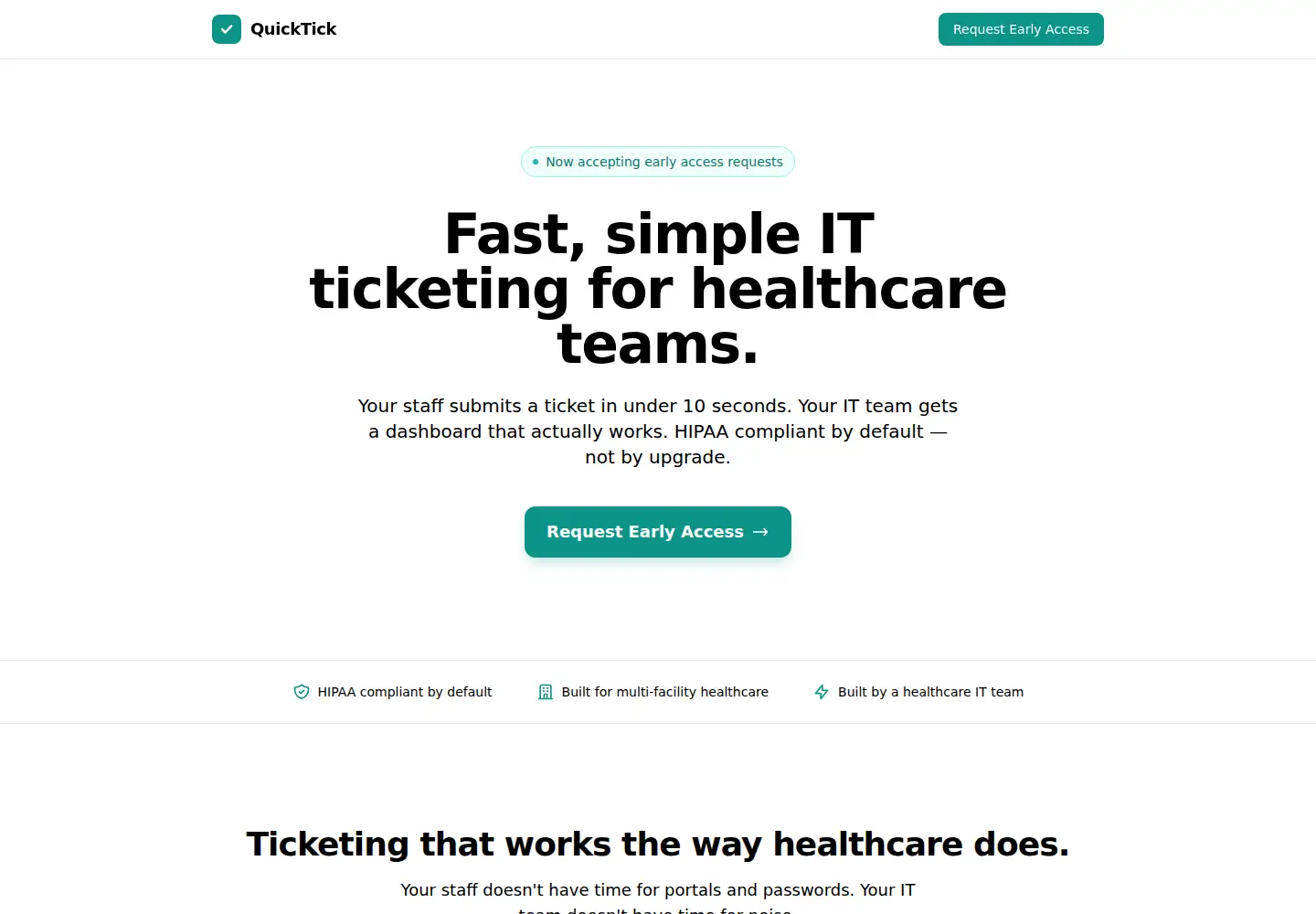 Screenshot of quicktick.io