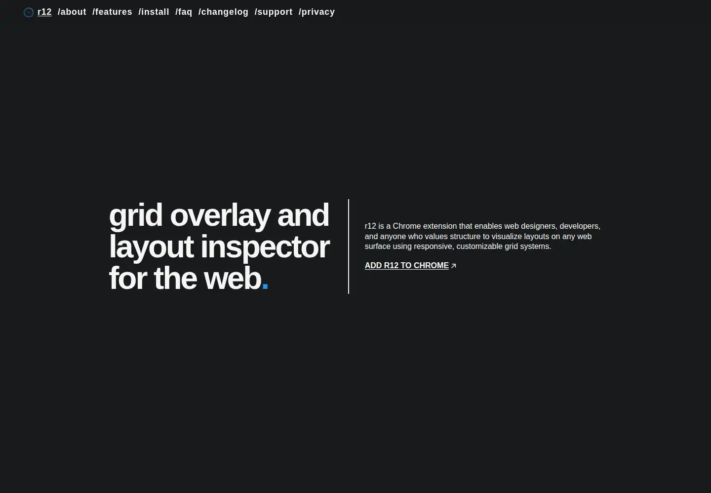 Screenshot of r12.io