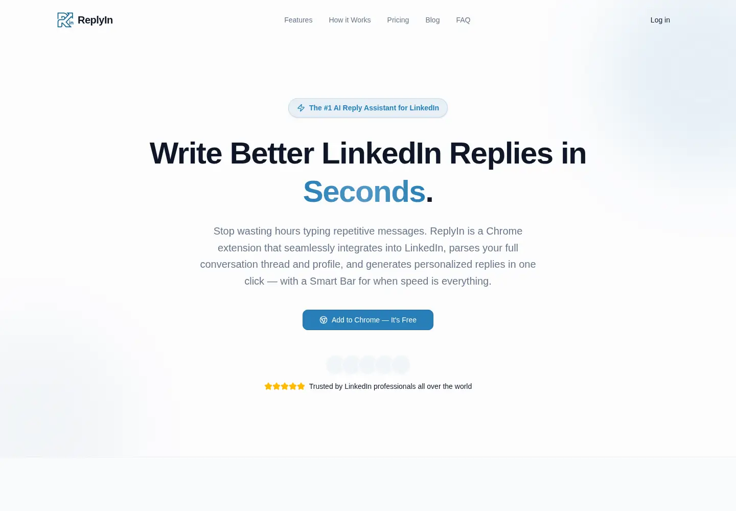Screenshot of replyin.io