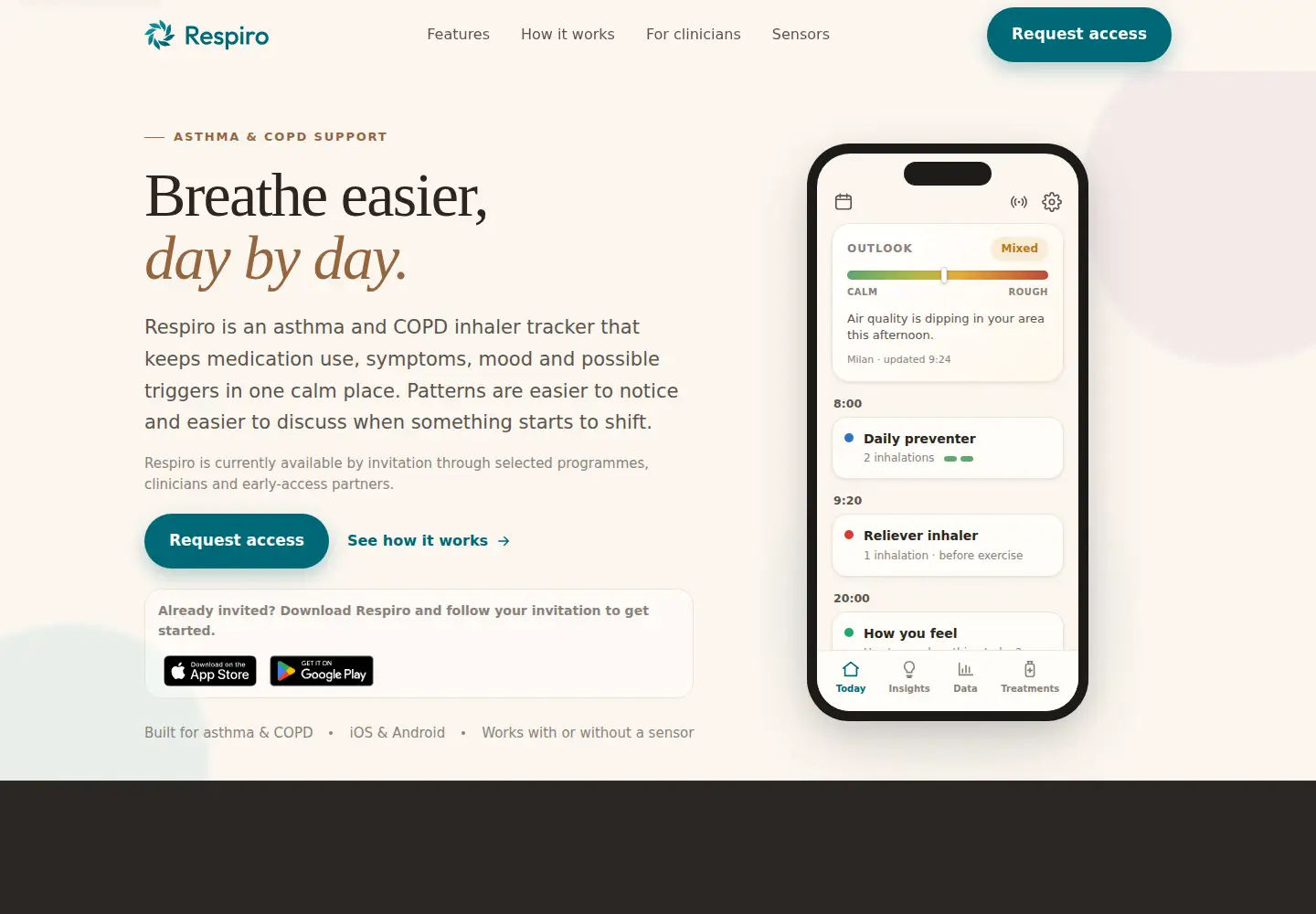 Screenshot of respiro.io