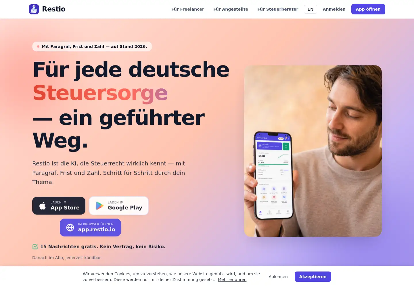 Screenshot of restio.io
