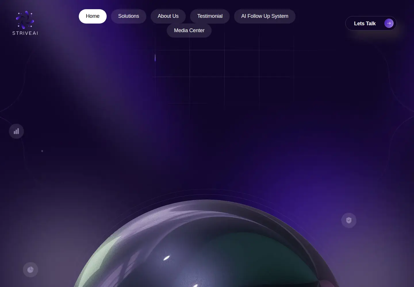 Captured homepage of striveai.io in the current scan