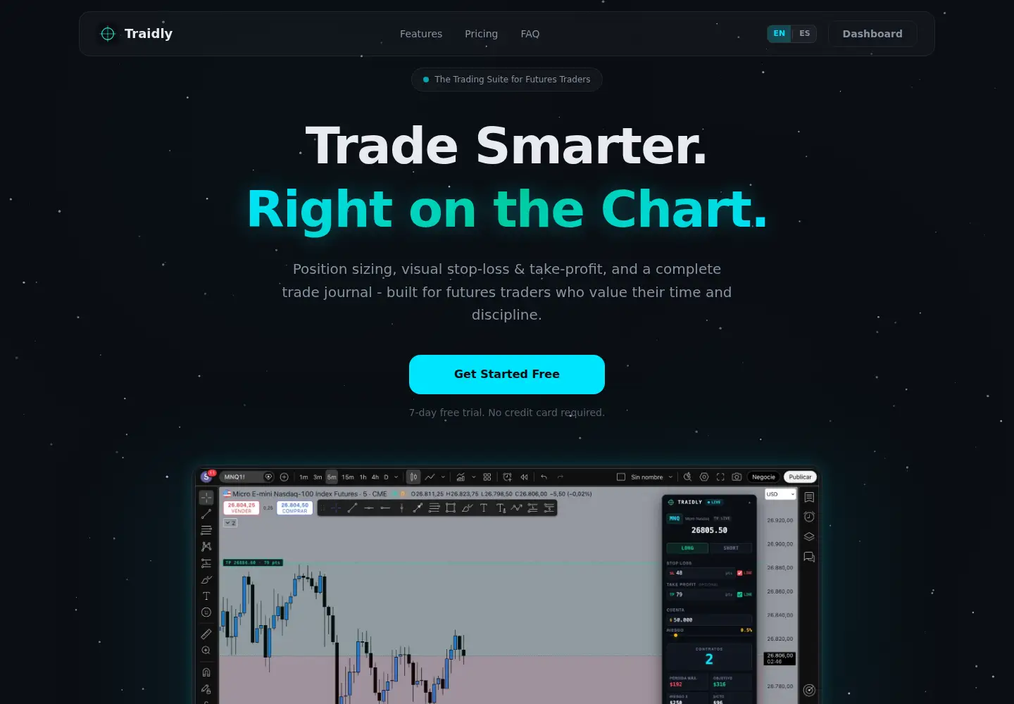 Screenshot of traidly.io