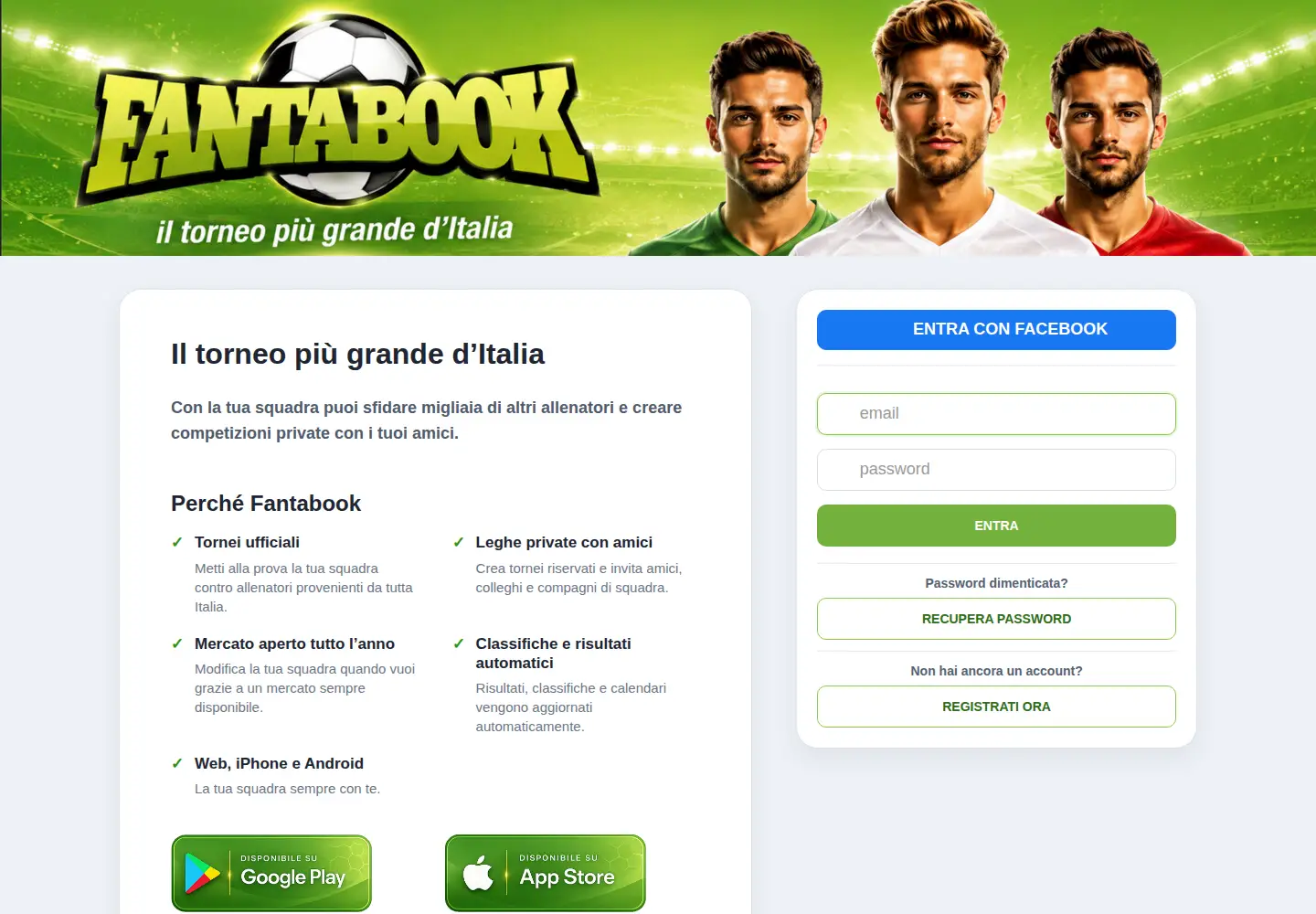Screenshot of fantabookpro.it