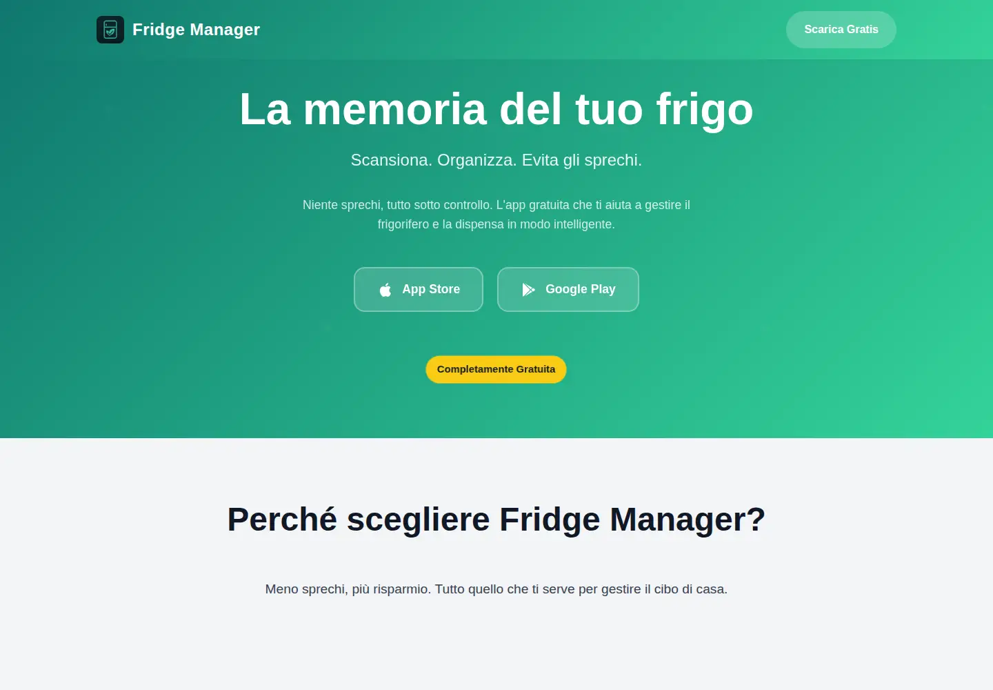 Screenshot of fridgemanager.it